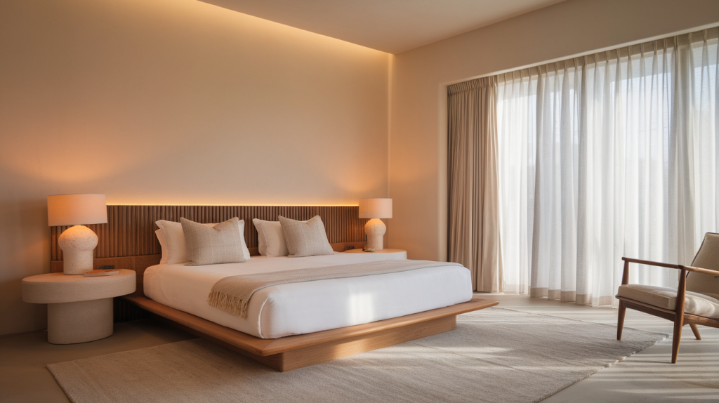 soft lighting modern coastal interior design