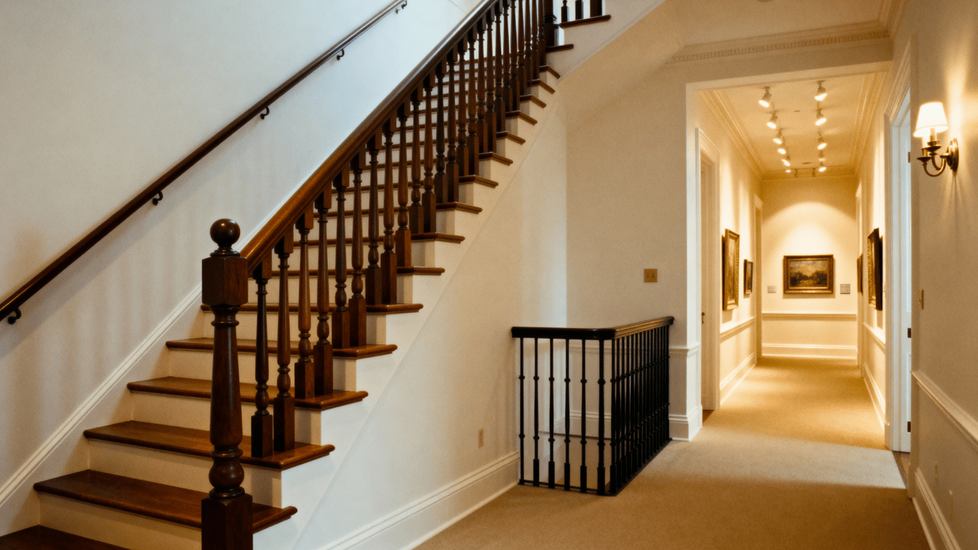 staircases and hallways