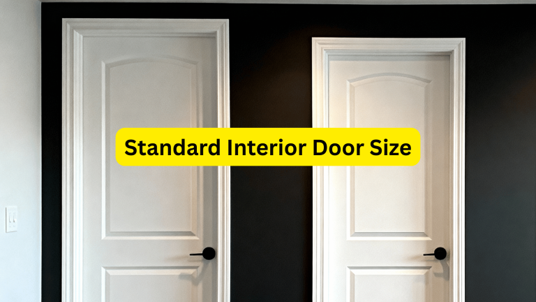 standard interior door size