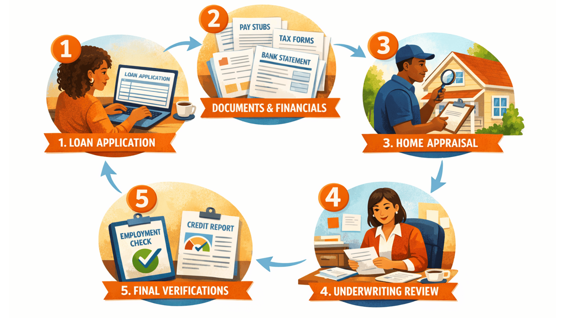 steps required to get clear to close