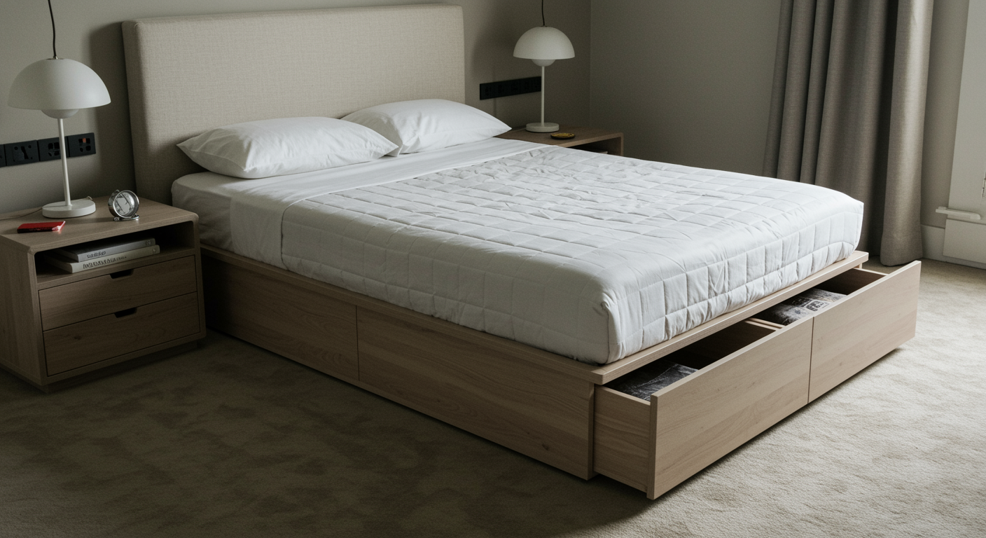 storage bed frame