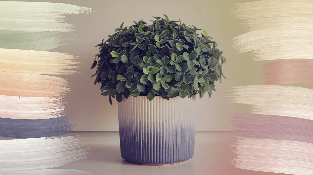 vertical ombre fade pots