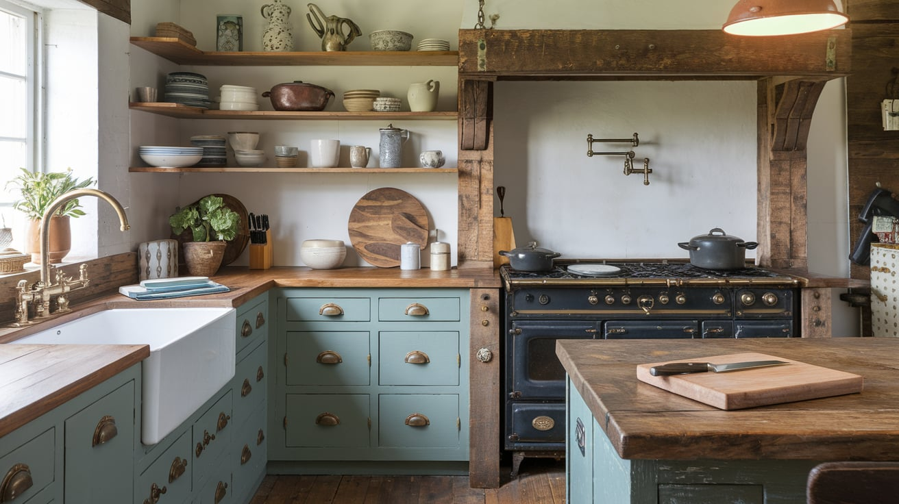 vintage hardware kitchen country style rustic home