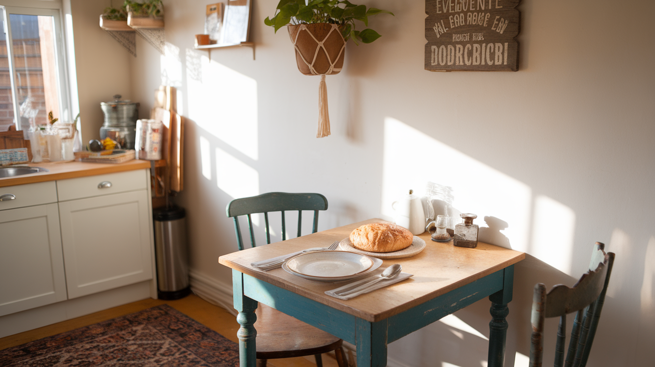 vintage kitchen table english cottage style