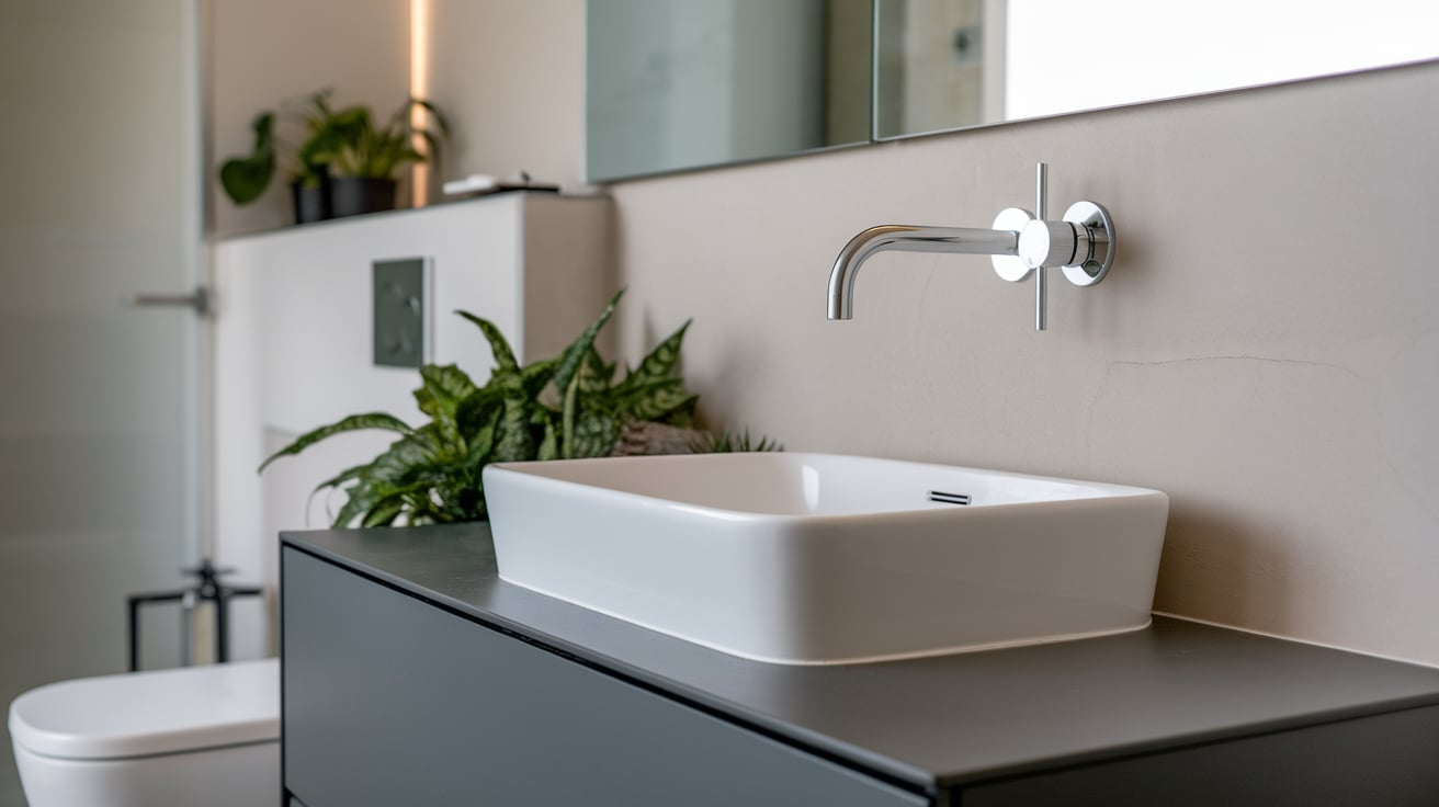 wall mounted faucets modern vanity contemporary bathroom ideas