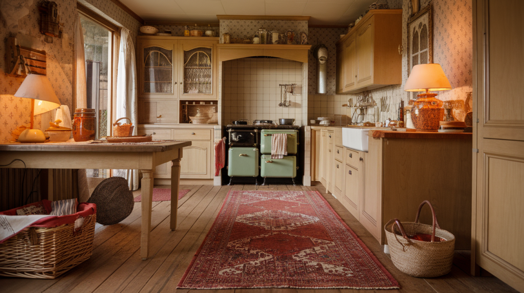 warm kitchen rug traditional kitchen