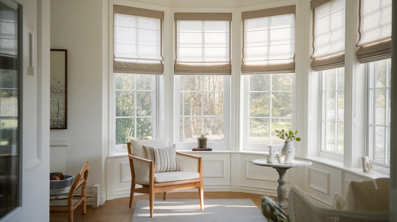window shades cozy small sunroom