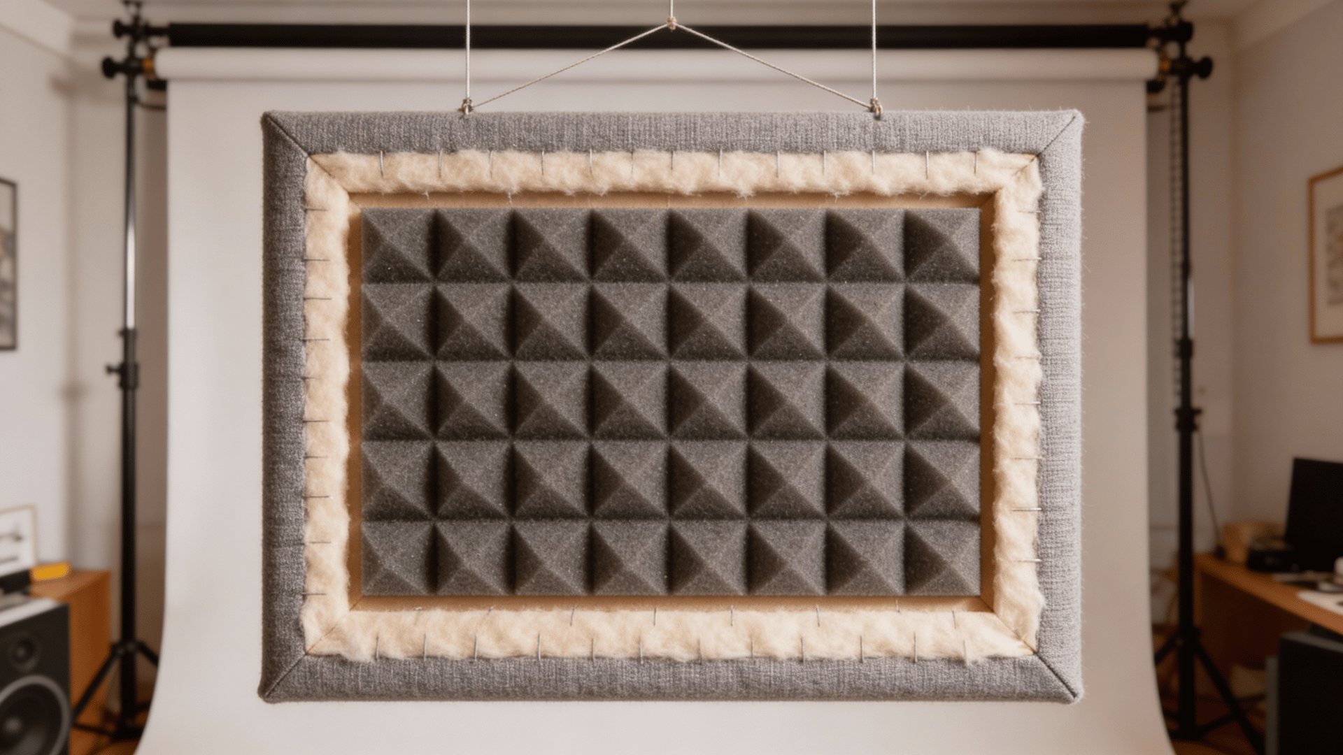 wrap the panel and mount it on the wall