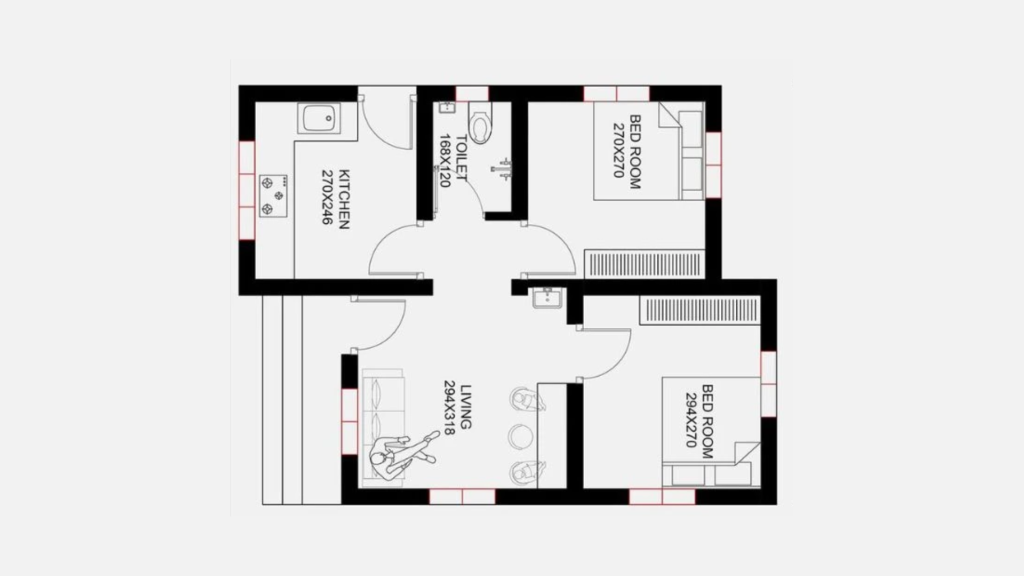 zoned layout contemporary house floor plan