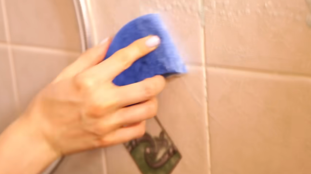 Scrub Shower Tiles, Glass & Grout