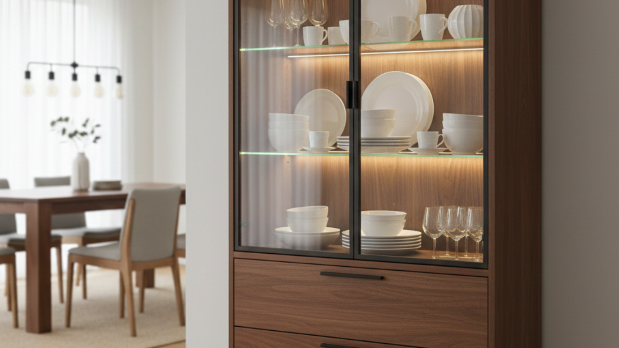 a chinese cabinet dining table