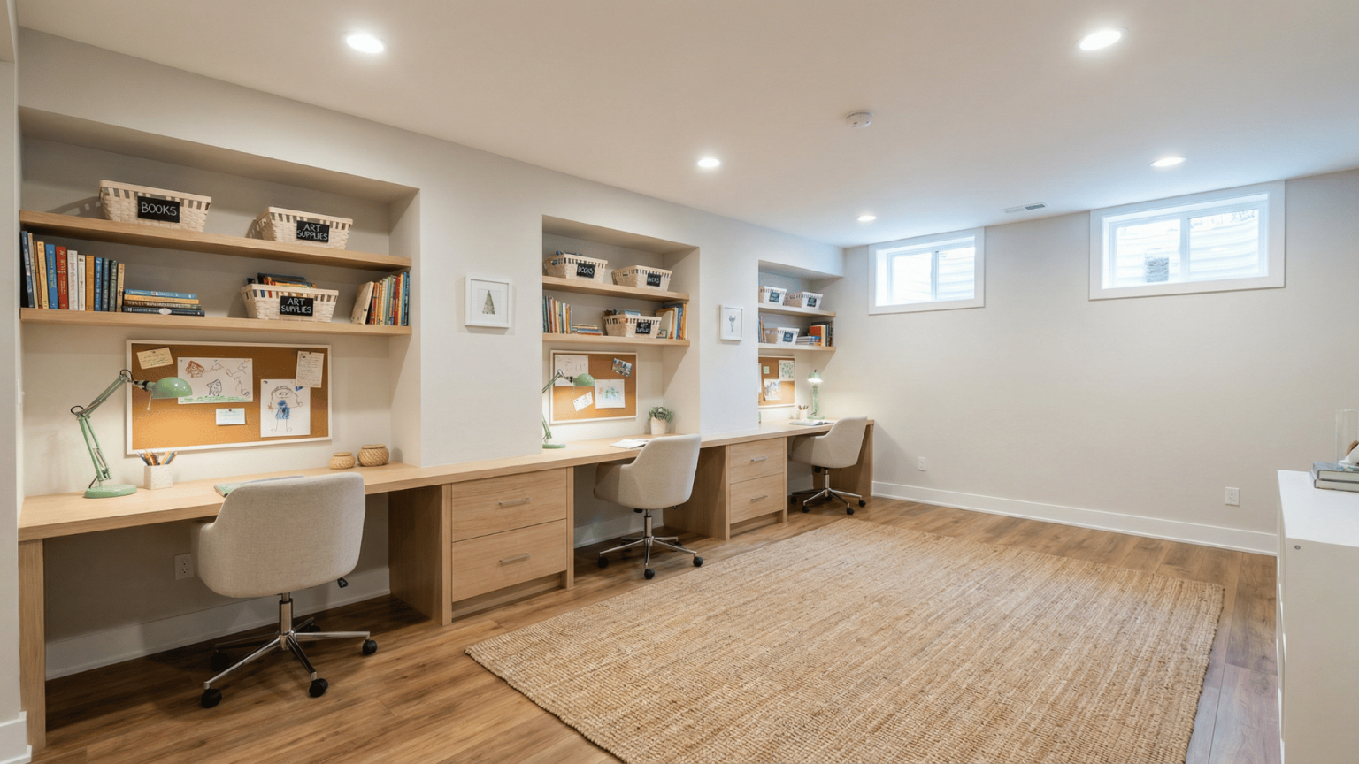 23 Simple Finished Basement Ideas for Your Home - A House in the Hills