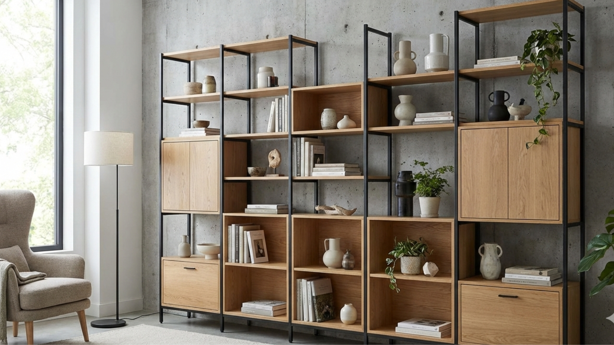 beautiful shelving unit