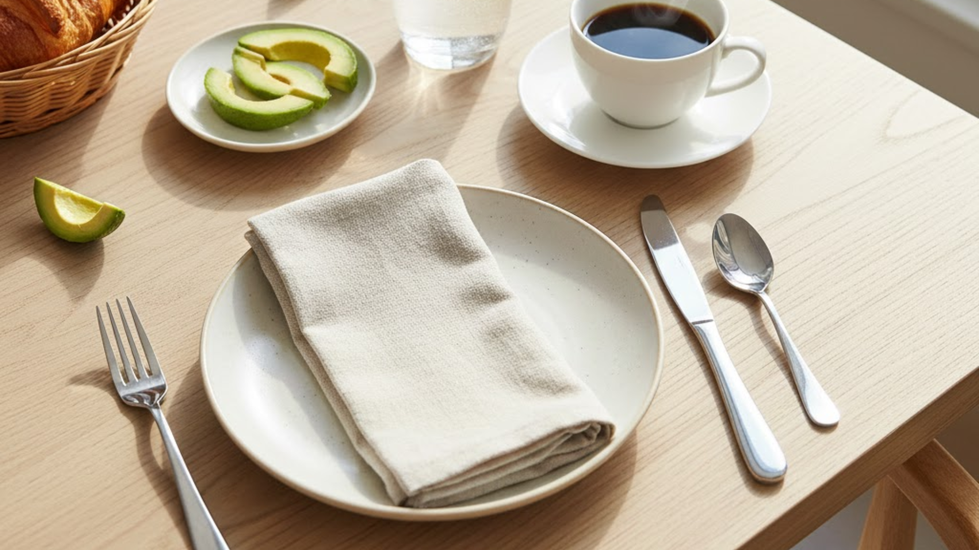 brunch table setting diagram