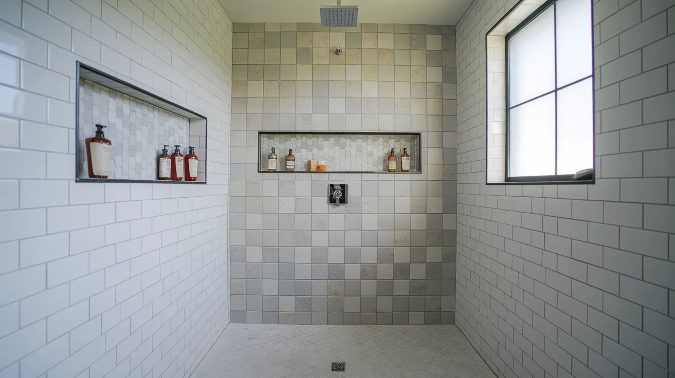 built in shower niches modern bathroom remodel ideas