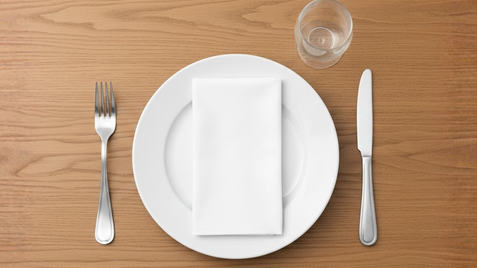 casual table setting diagram