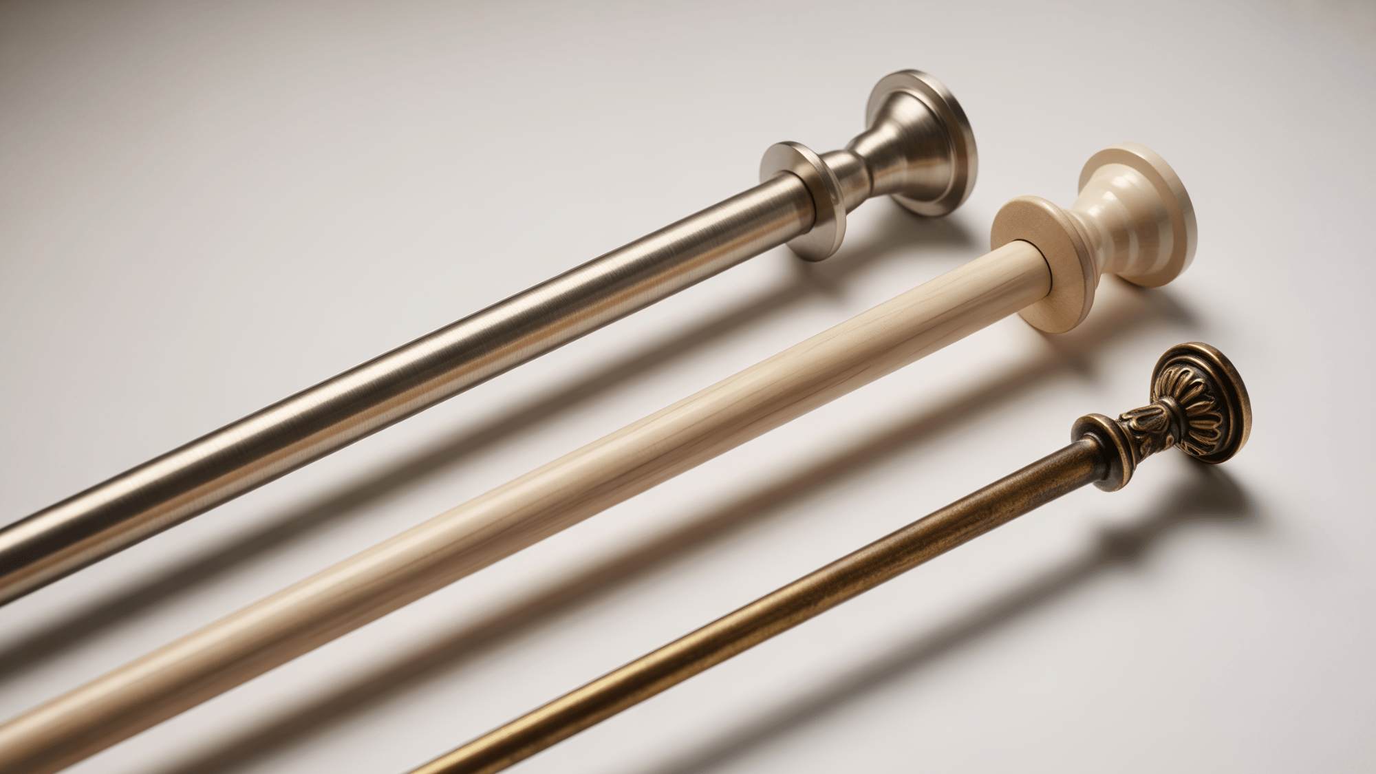 curtain rod sizing chart for different window widths