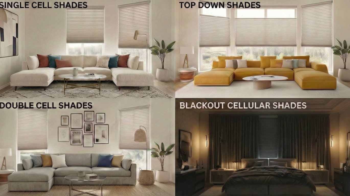 different types of cellular shades