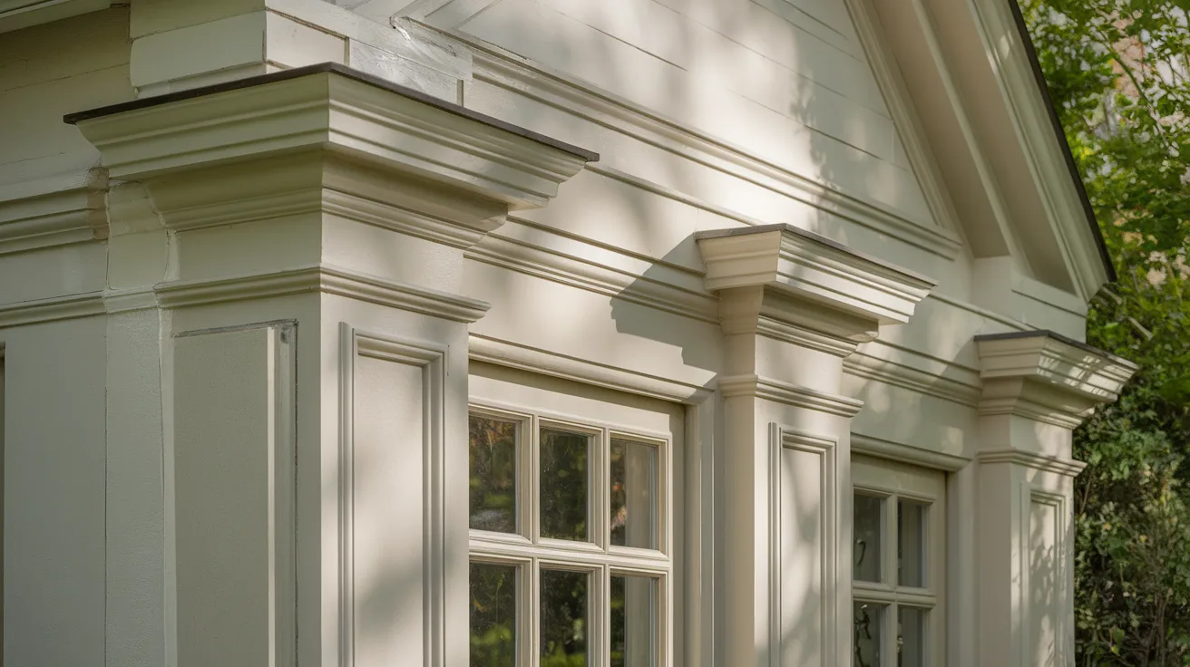 exterior window trim with top cap