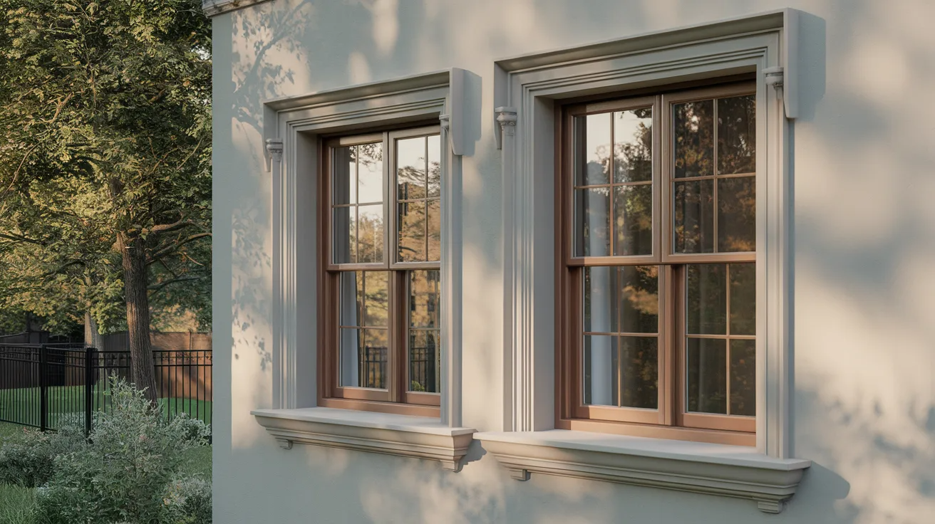 exterior window trim with window sill