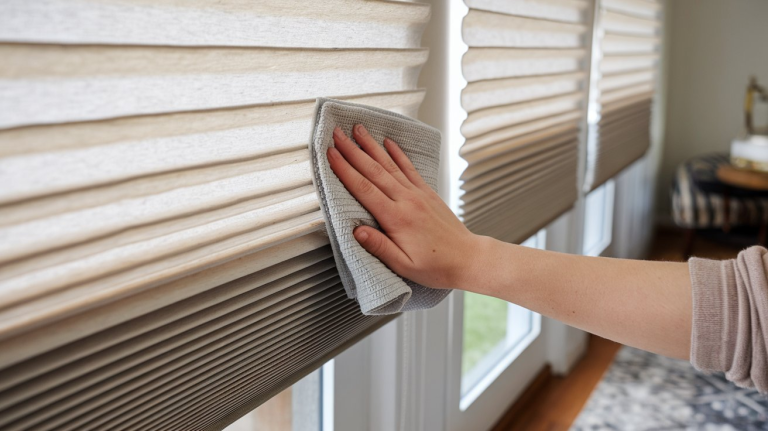 how to clean cellular shades