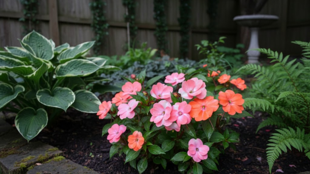 impatiens easy flowers to grow in shade