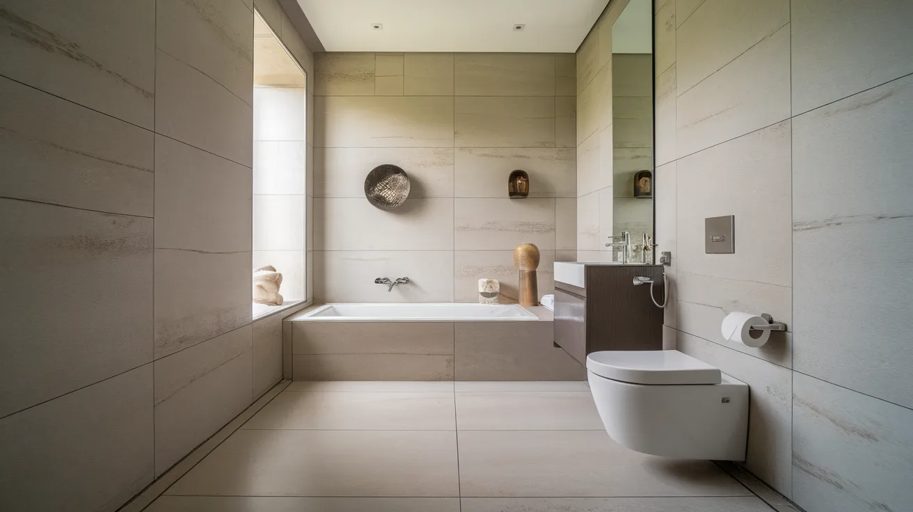 large format wall and floor tiles modern bathroom remodel ideas