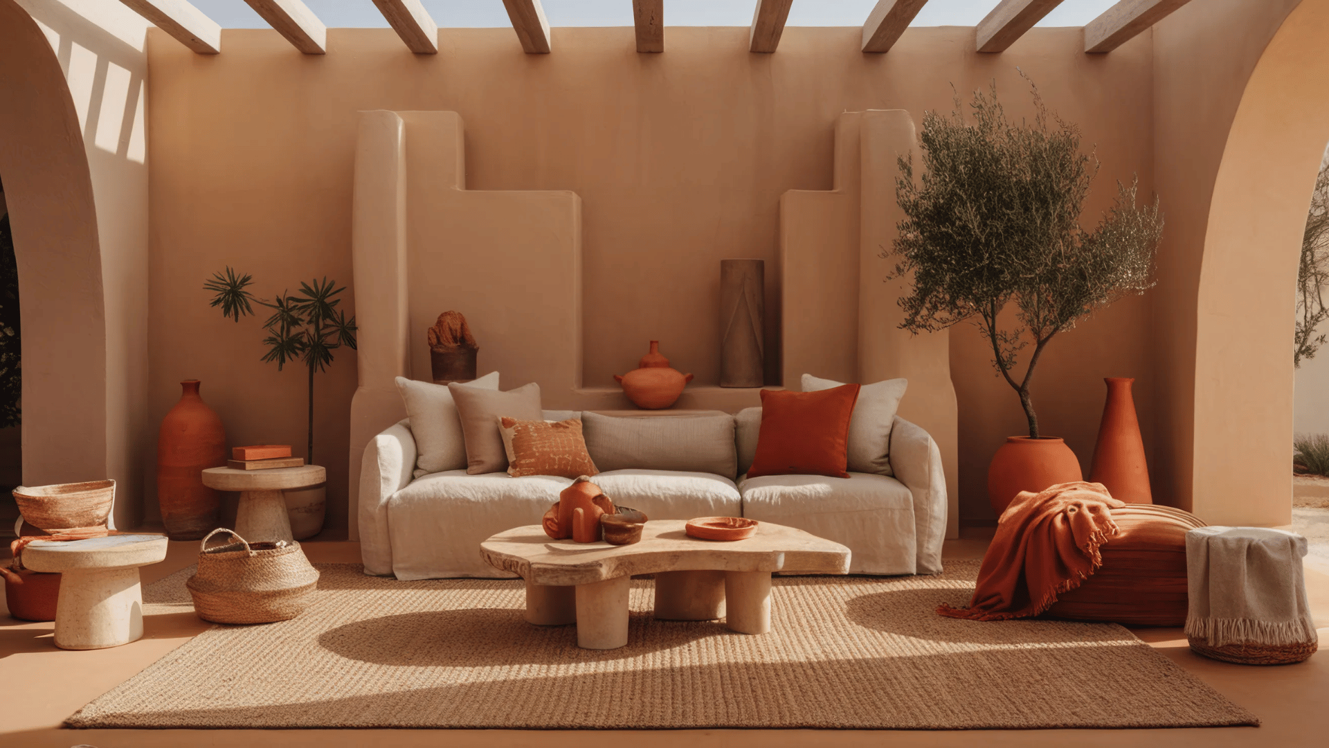 neutral boho wall art inspired by desert colors