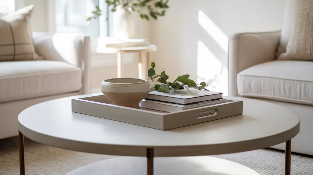 round coffee table decor ideas