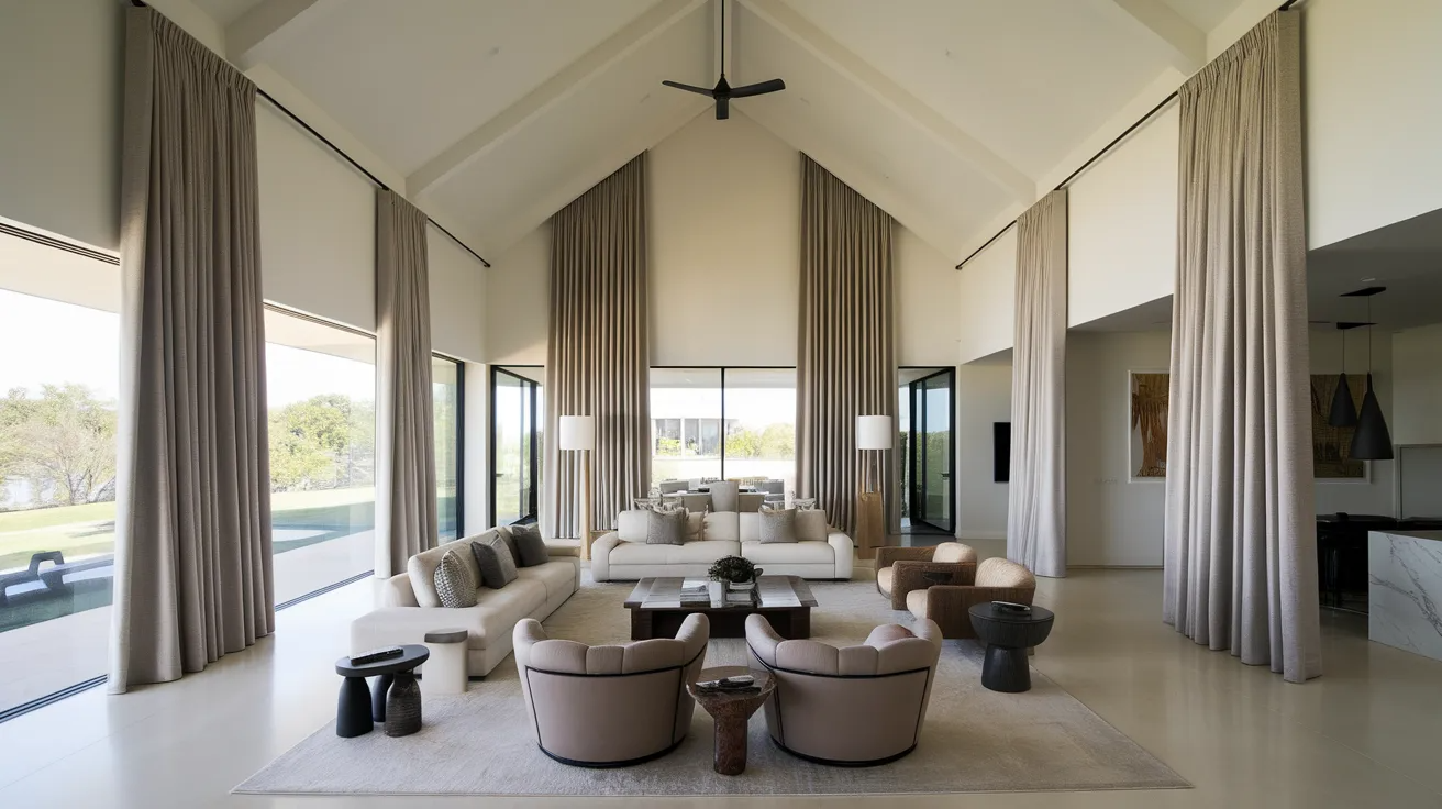 simple vaulted ceiling balanced room