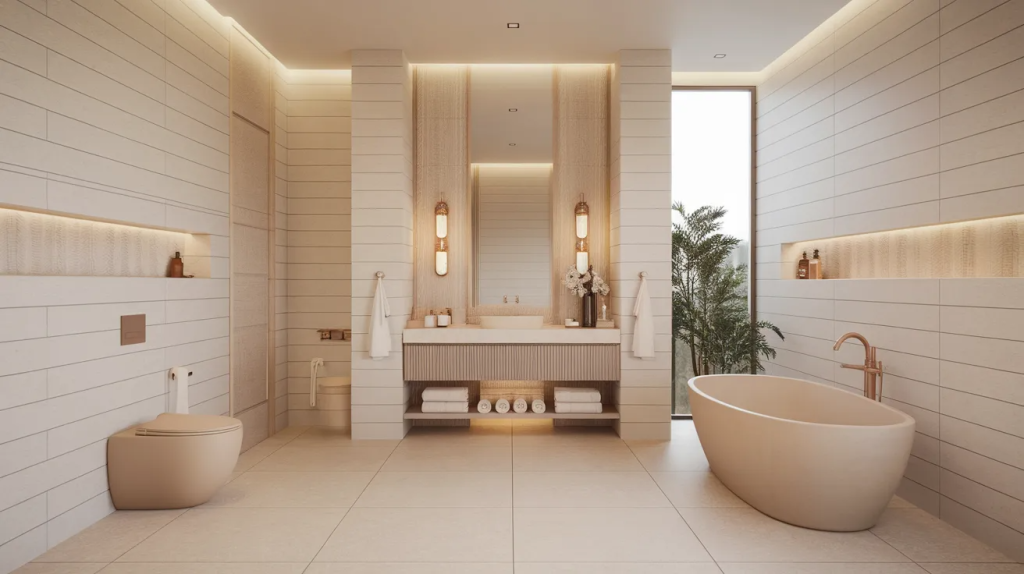 soft neutral luxury modern bathroom