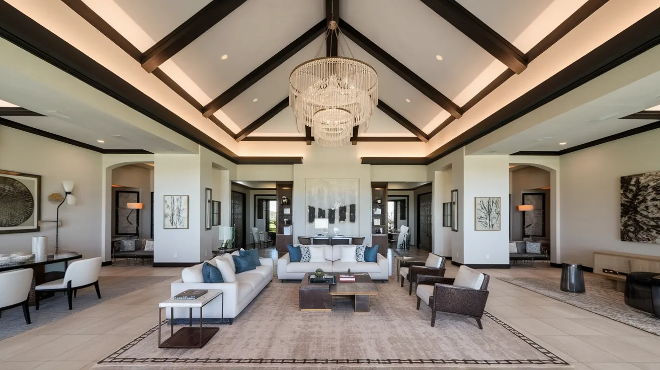 vaulted ceiling statement chandelier