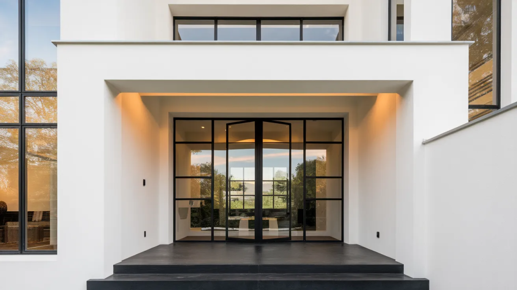 white house black entryway