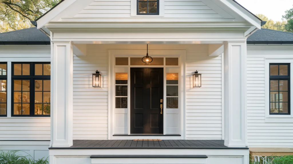 white house black front door