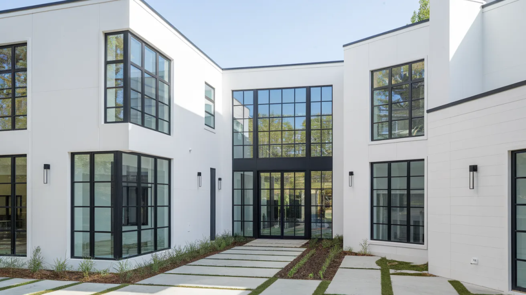 white house black window frames