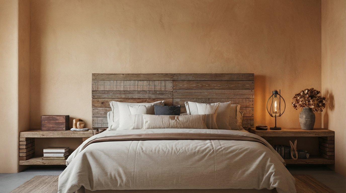 wooden headboard