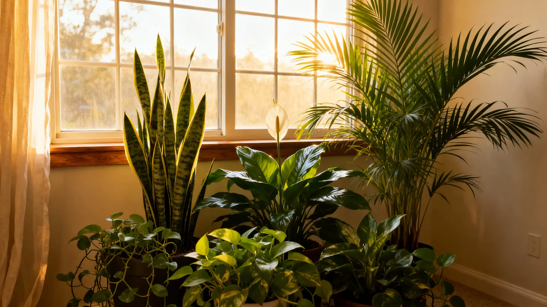 Best indoor plants for air quality arranged in a bright home interior (1)