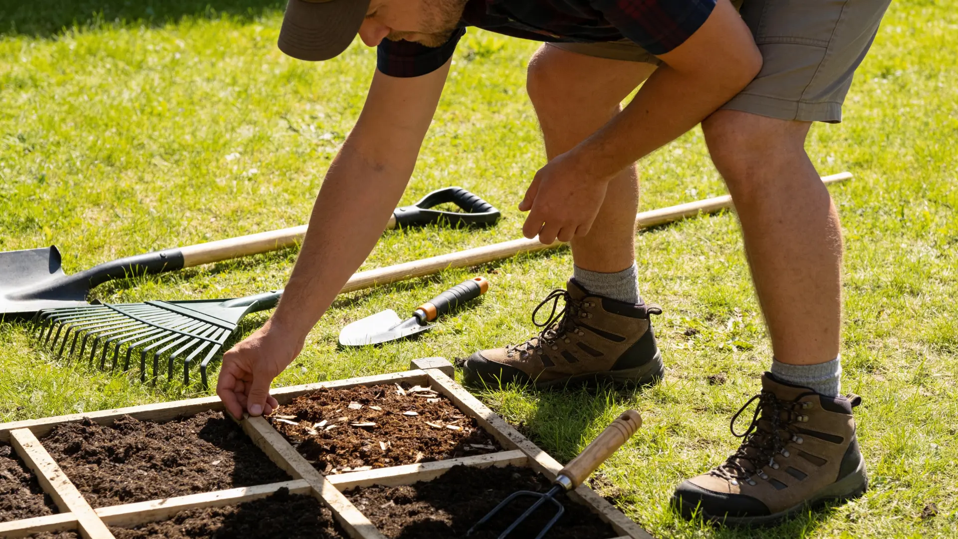 Choosing a sunny location for building a lasagna garden bed