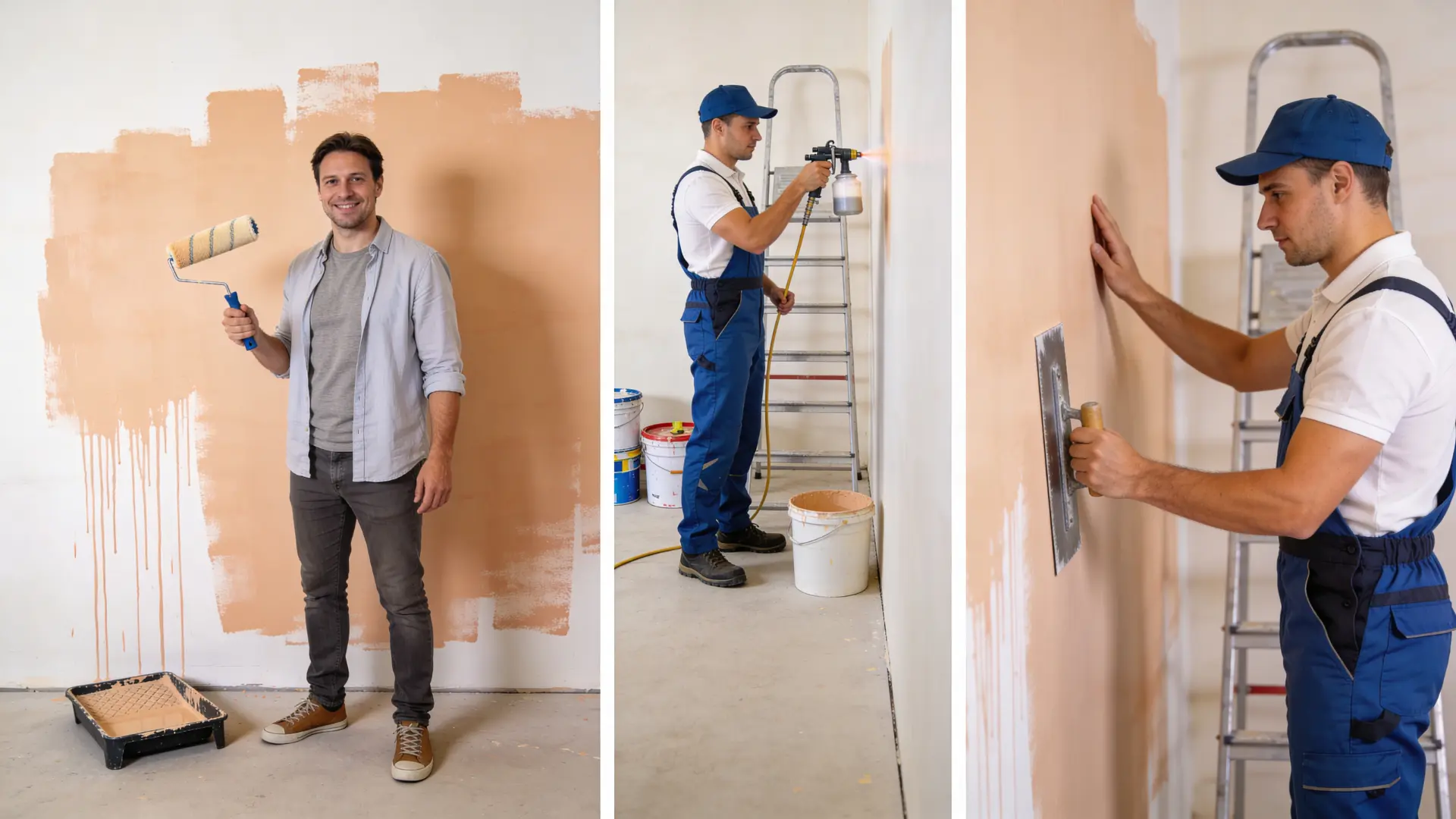DIY interior painting compared to hiring professional painters for home interior