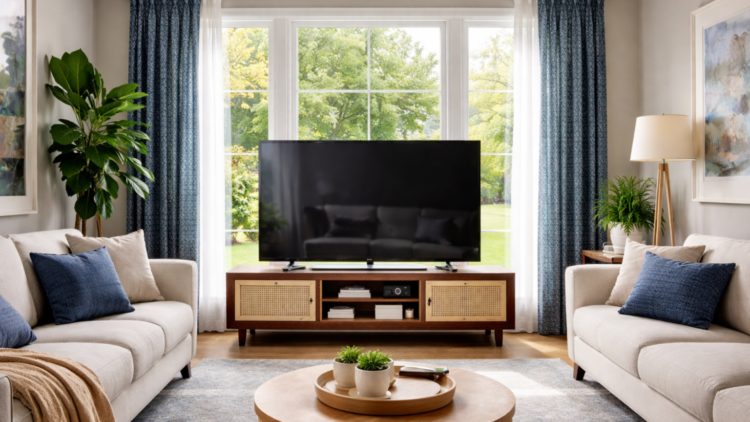 Is It Advisable to Place a TV in Front of a Window? - A House in the Hills