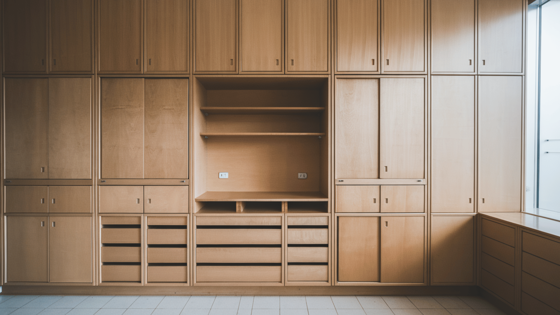 built-in cabinet closet with custom storage spaces for clothes, shoes, and accessories