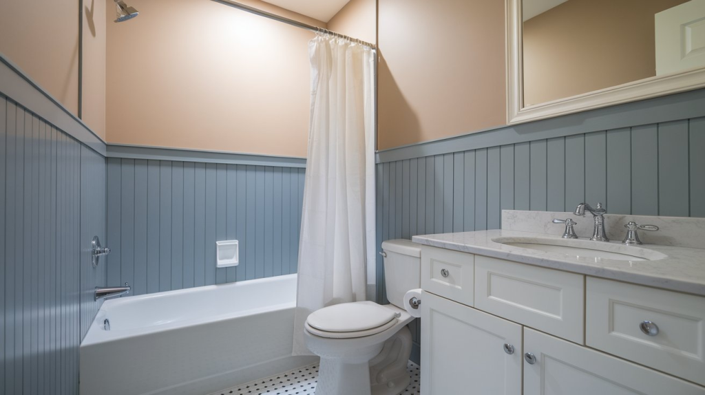 paint-only faux wainscoting