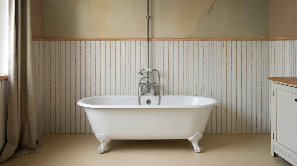 peel-and-stick beadboard panels wainscoting