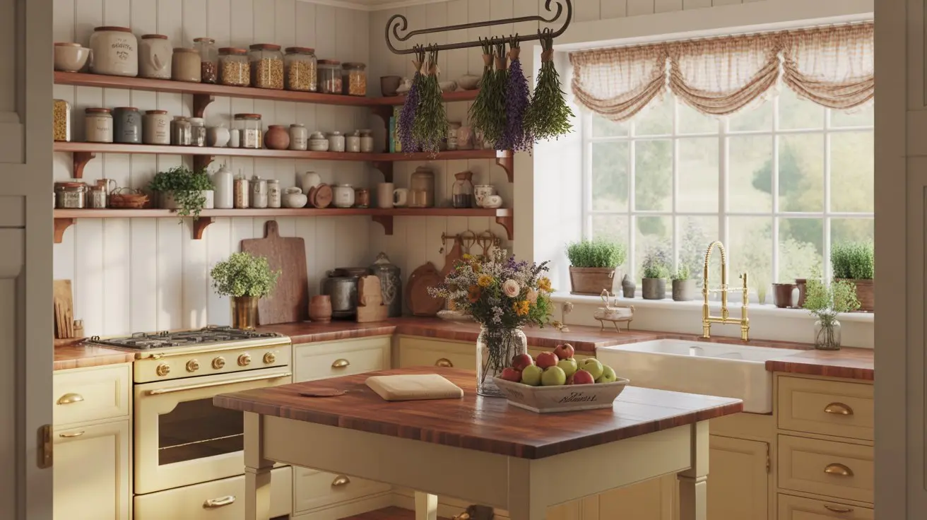 a cottagecore kitchen