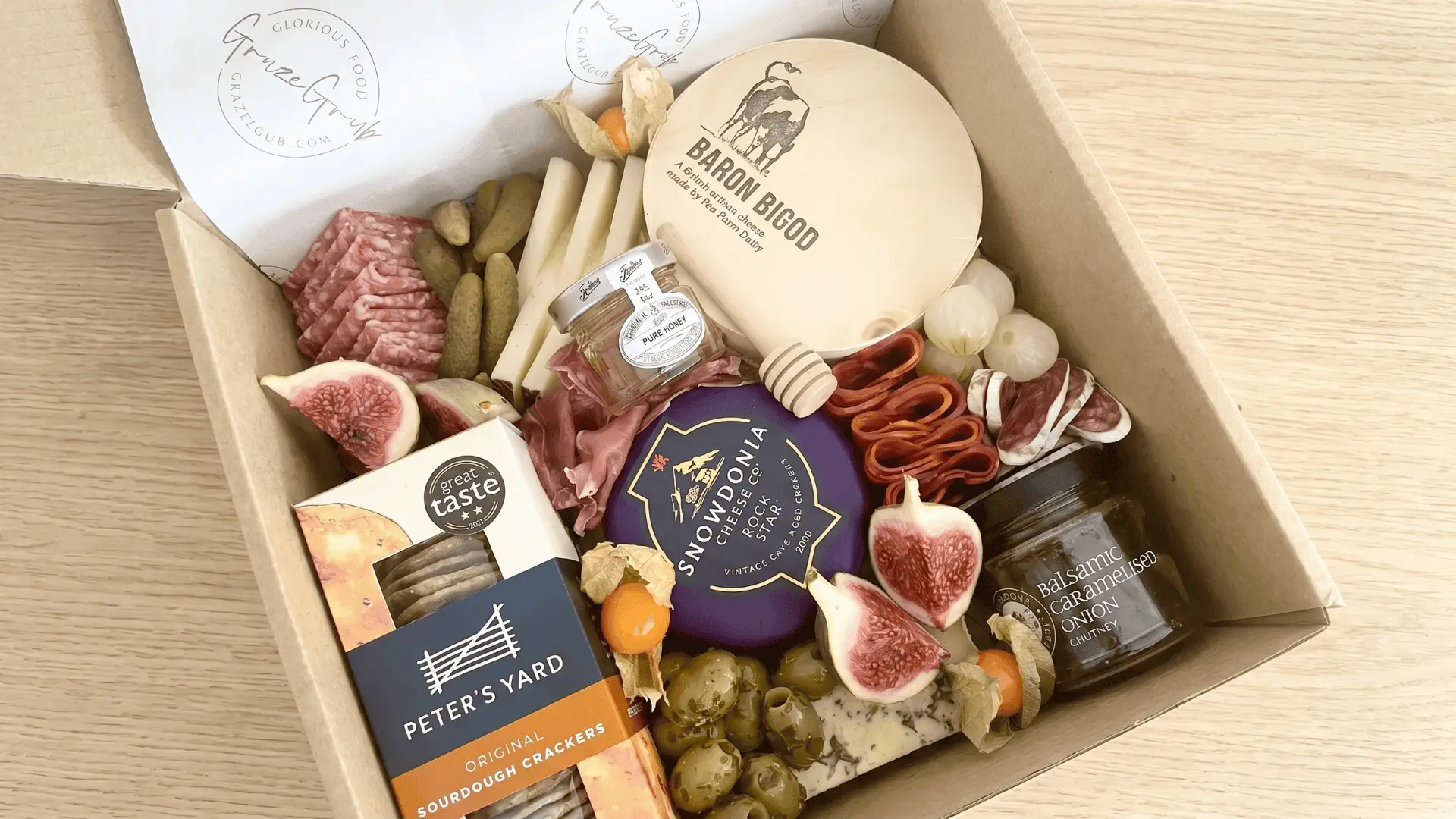 A simple board with store-bought snacks arranged cleanly for quick and easy serving.