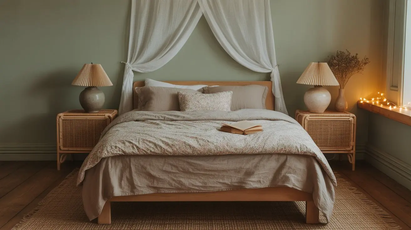 A soft, dreamy cottagecore bedroom