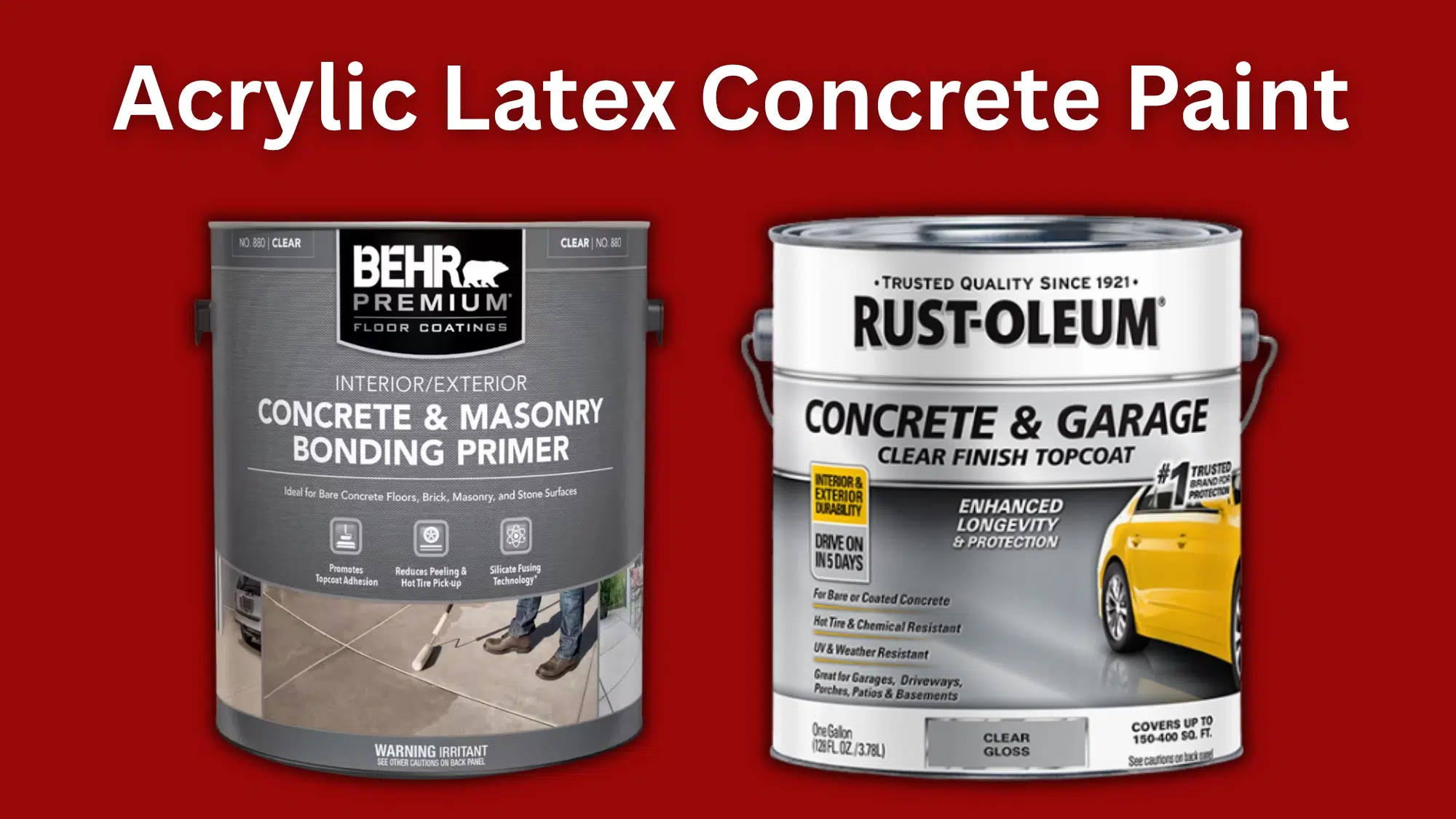 Acrylic Latex Concrete Paint