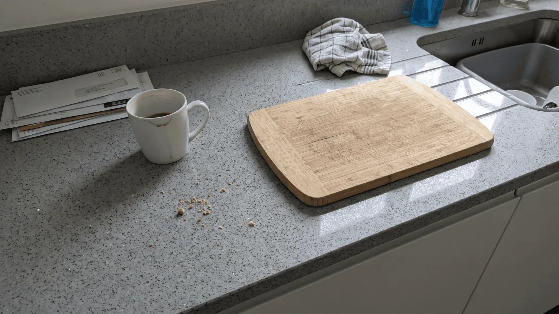 Durable kitchen countertop surface for daily cooking, prep work, and heavy use.
