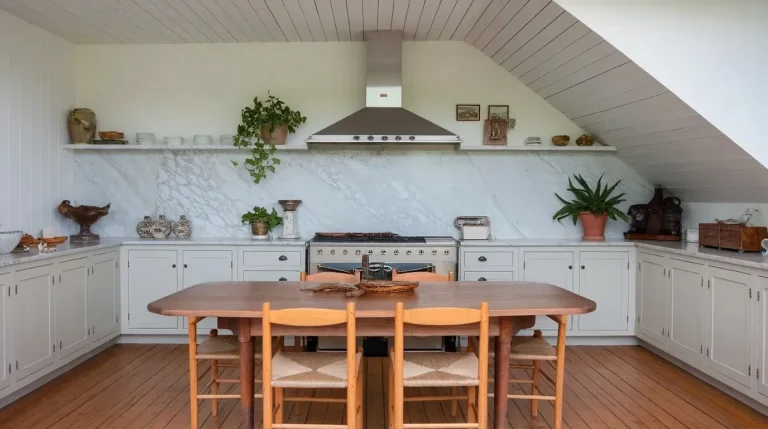 half vaulted ceiling kitchen