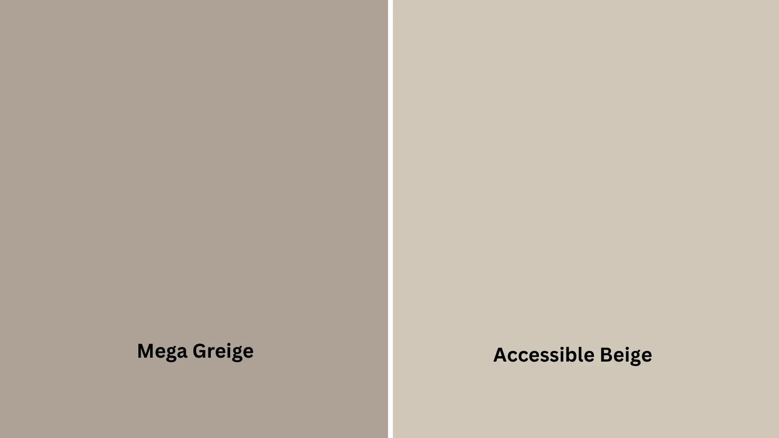 Mega Greige Vs. Accessible Beige (SW 7036)